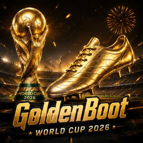 GoldenBoot trophy and boot
